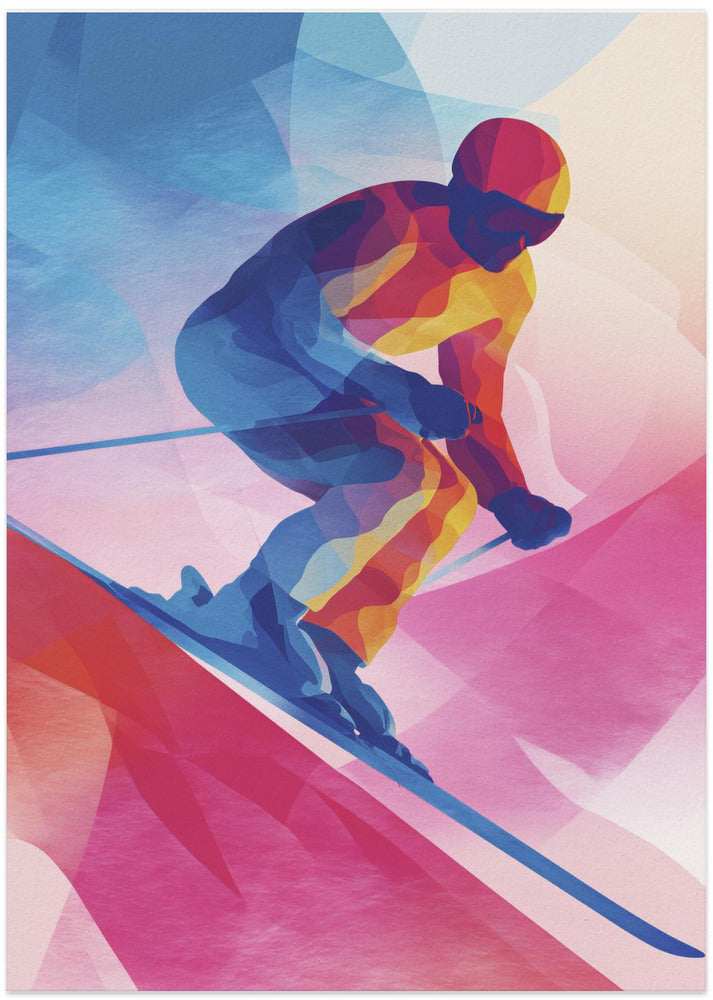 Neon Skier