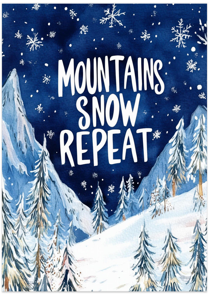 Mountains Snow Repeat