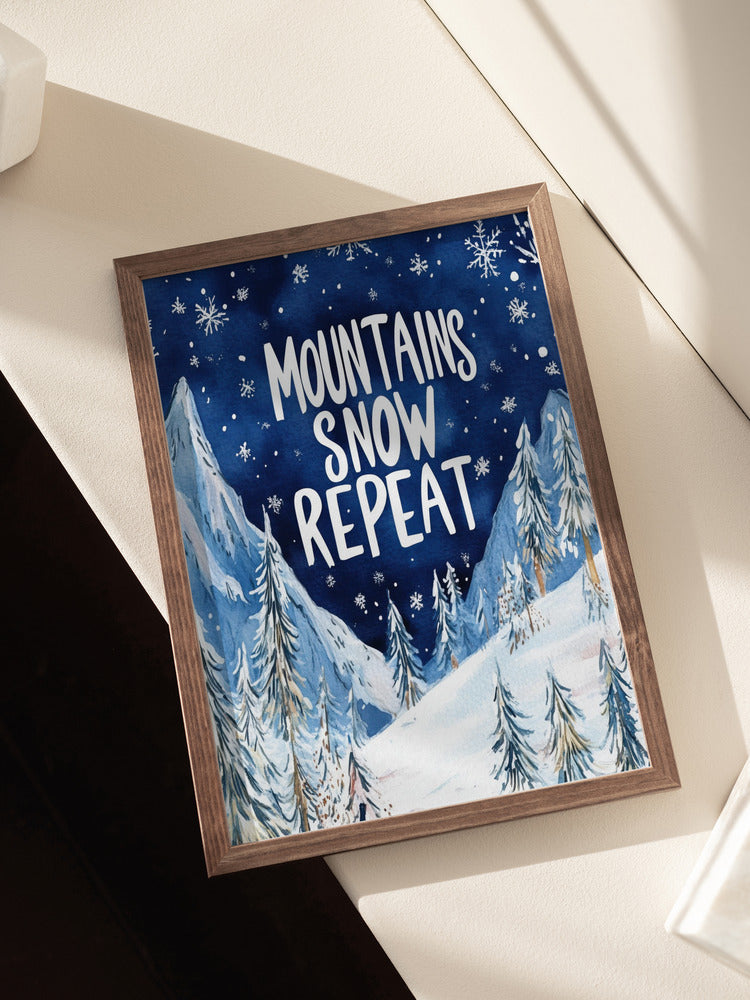 Mountains Snow Repeat
